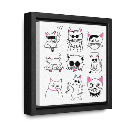 C.D.D.L. Gang Square Framed Canvas