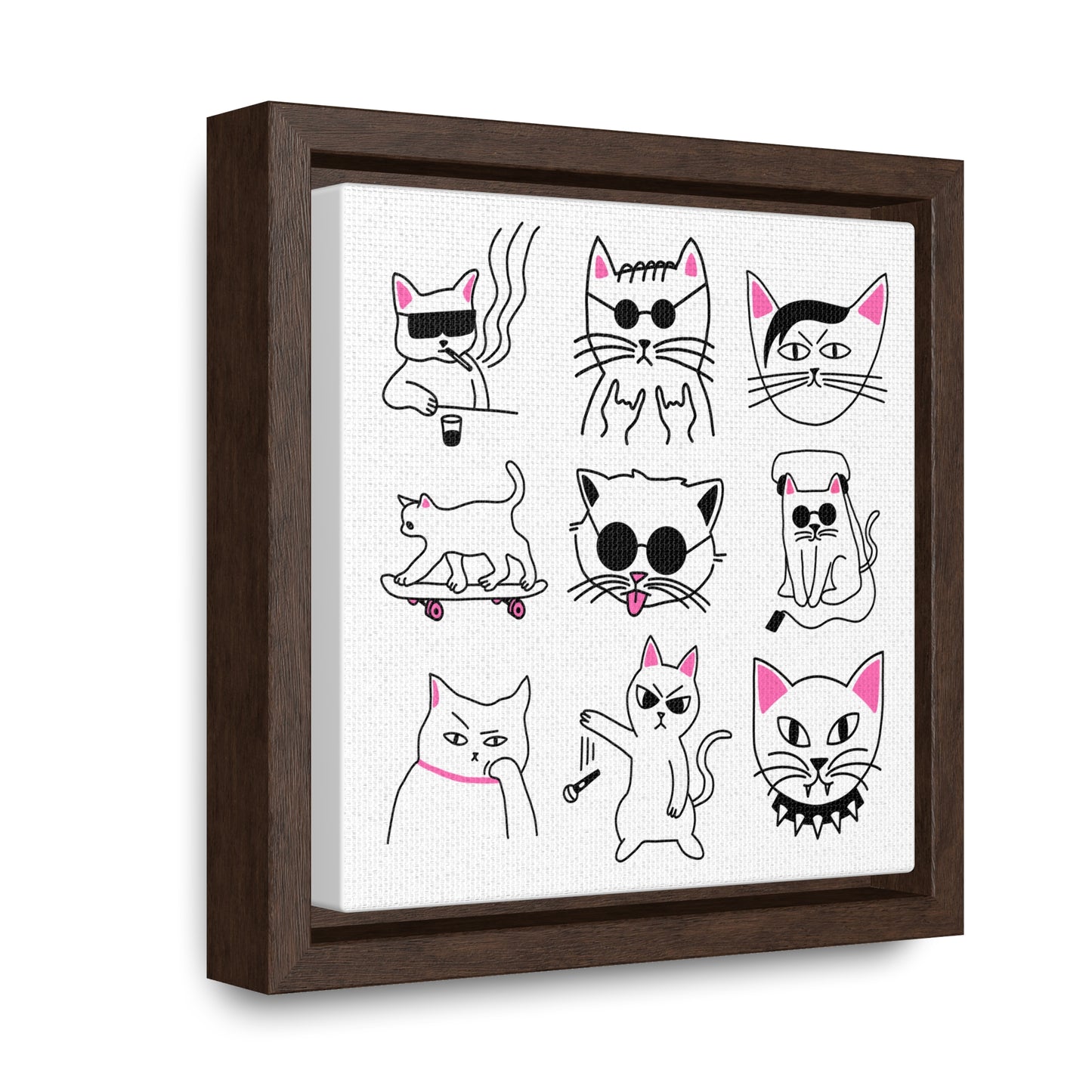 C.D.D.L. Gang Square Framed Canvas